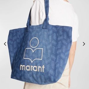 NWOT Isabel Marant lazer denim Yenky tote blue logo
